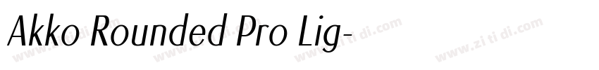 Akko Rounded Pro Lig字体转换